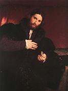 Lorenzo Lotto Man with a Golden Paw oil painting artist